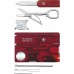 Карта Victorinox SwissCard Lite Швейцарская с инструментами красн.