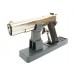 Пистолет Курс-С Colt 1911 СО 10х24 хром охолощенный