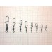 Вертлюг с застежкой Hitfish Econom series rolling swivel nicesnap 12кг уп.6шт Вертлюг с застежкой Hitfish Econom series rolling swivel nicesnap 12кг уп.6шт