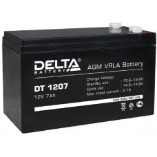 Аккумулятор Delta DT 1207 12v 7Ач Аккумулятор Delta DT 1207 12v 7Ач