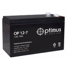 Аккумулятор Optimus 12V 7Ач OP 12 07 Аккумулятор Optimus 12V 7Ач OP 12 07