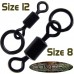 Вертлюг с быстросъёмом Gardner Covert flexi-ring swivels anti glare №8 Вертлюг с быстросъёмом Gardner Covert flexi-ring swivels anti glare №8