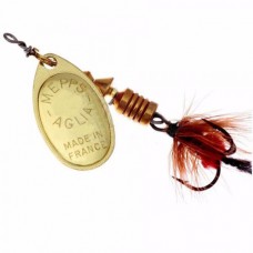 Блесна Mepps Aglia Mouche №0 Gold red fly