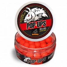 Бойлы MINENKO плавающие strawberry pop-up 14мм 70гр Бойлы MINENKO плавающие strawberry pop-up 14мм 70гр