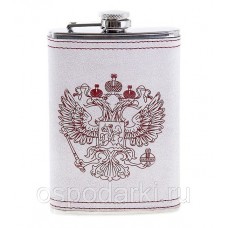 Фляжка Хольстер Герб РФ TD-8A 8oz кожаный чехол Фляжка Хольстер Герб РФ TD-8A 8oz кожаный чехол