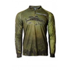 Футболка Crazy Fish реглан Camo fish scale