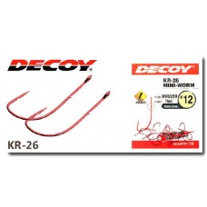 Крючки Decoy Mini-worm KR-26 №12 15шт Крючки Decoy Mini-worm KR-26 №12 15шт