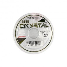 Леска Dragon Nano Crystal прозрачная 30м 0.14мм 2.60кг Леска Dragon Nano Crystal прозрачная 30м 0.14мм 2.60кг