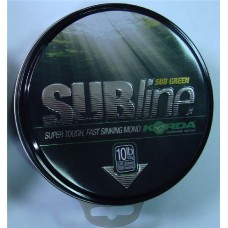 Леска Korda Subline ultra tough sinking mono green 1000м 0,43мм