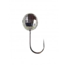 Мормышка Grifon Шар грань с отверстием 1630 silver 3мм Мормышка Grifon Шар грань с отверстием 1630 silver 3мм