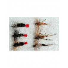 Набор мушек Vania Fly Fishing Classic плавающие голавль №12 Набор мушек Vania Fly Fishing Classic плавающие голавль №12