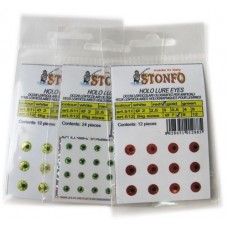 Наклейка Stonfo Holo lure eyes голографическая small Наклейка Stonfo Holo lure eyes голографическая small