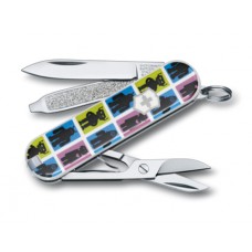 Нож-брелок Victorinox Classic Chanting Robots 7 функций
