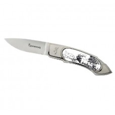 Нож Browning Scrimshaw Elk 322542 складной сталь 420J2