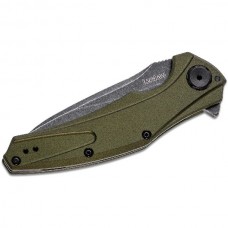 Нож Kershaw Bereknuckle складной сталь 14C28N рукоять оливковая 6061-T6
