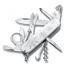 Нож Victorinox Explorer white christmas 16 функций белый