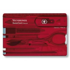 Нож Victorinox SwissCard Ruby швейцарская карта с инструментами красный