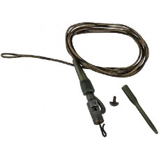 Оснастка Prologic Safetly clip QC swivel hollow leader 80cm 45lbs 3шт Оснастка Prologic Safetly clip QC swivel hollow leader 80cm 45lbs 3шт