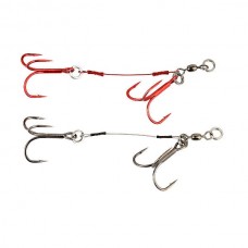 Оснастка Savage Gear Carbon49 Corkscrew Stinger двойник №3/0 31кг 2шт Оснастка Savage Gear Carbon49 Corkscrew Stinger двойник №3/0 31кг 2шт