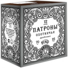 Патрон 12х70 СКМ 1 32г Русь 1/25/250