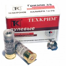 Патрон 12х70 Техкрим пуля Гризли 35г Патрон 12х70 Техкрим пуля Гризли 35г