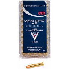 Патрон 22 WMR CCI HP maxi-mag 2,6г (50шт) Патрон 22 WMR CCI HP maxi-mag 2,6г (50шт)