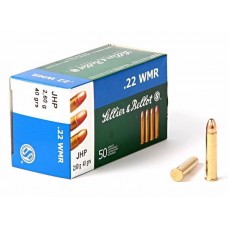 Патрон 22 WMR Sellier&Bellot 2,6гр JHP (50шт) Патрон 22 WMR Sellier&Bellot 2,6гр JHP (50шт)