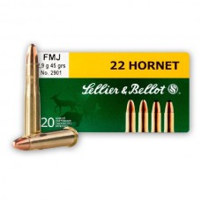 Патрон 22Hornet Sellier&Bellot FMJ 2.9гр Патрон 22Hornet Sellier&Bellot FMJ 2.9гр