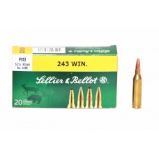 Патрон 243Win Sellier&Bellot FMJ Hornady 5.2гр 1/20 Патрон 243Win Sellier&Bellot FMJ Hornady 5.2гр 1/20