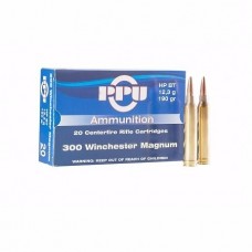 Патрон 300WinMag PPU HP BT 12,3г