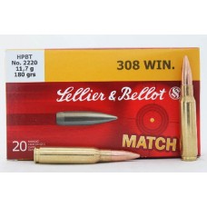 Патрон 308Win Sellier&Bellot 11,7 HPBT 1/20 Патрон 308Win Sellier&Bellot 11,7 HPBT 1/20