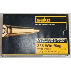 Патрон 338WM Sako 17,8 Twinhead II SP