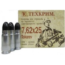 Патрон 7,62х25 Техкрим Tokarev LRNPC 1/20 Патрон 7,62х25 Техкрим Tokarev LRNPC 1/20