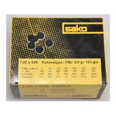 Патрон 7,62x53R Sako 8,0 Range FMJ Патрон 7,62x53R Sako 8,0 Range FMJ