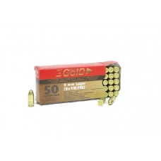 Патрон 9х19Luger БПЗ FMJ Gold латунь Патрон 9х19Luger БПЗ FMJ Gold латунь