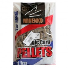 Пеллетс MINENKO Magic carp ракушка 14мм 1кг Пеллетс MINENKO Magic carp ракушка 14мм 1кг
