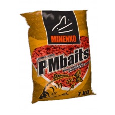 Пеллетс MINENKO PMbaits strawberry 14мм 1кг Пеллетс MINENKO PMbaits strawberry 14мм 1кг