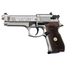 Пистолет Umarex Beretta M92FS никель дерево Пистолет Umarex Beretta M92FS никель дерево
