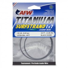 Поводковый материал AFW Titanium surfstrand black 3,05м 6,1кг
