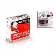 Поводковый материал Nautilus Carp boilie floss 15lb 50м brown