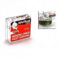 Поводковый материал Nautilus Fast sinking 25lb 10м camou green