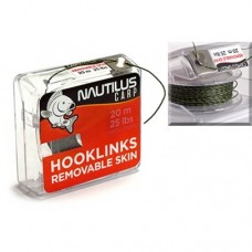 Поводковый материал Nautilus Removable skin 10м 15Ib camou green