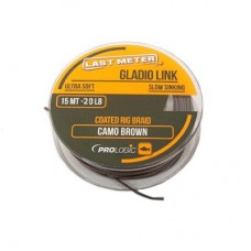 Поводковый материал Prologic gladio link 15м 20lbs coated camo brown new
