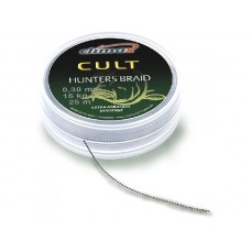 Поводочный материал Climax Cult hunters braid 20м 0,30мм 15кг Поводочный материал Climax Cult hunters braid 20м 0,30мм 15кг