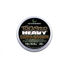 Поводочный материал Gardner trickster heavy camo brown 20м 20lb