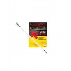 Поводок Lucky John Pro series x-twitch titanium 15см 5кг
