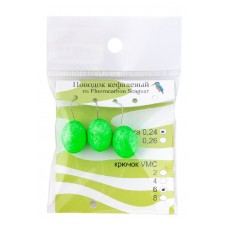 Поводок Зимородок Кефалевый зеленый 1,4х1,7см Hayabusa №6 флюорокарбон уп.3шт Поводок Зимородок Кефалевый зеленый 1,4х1,7см Hayabusa №6 флюорокарбон уп.3шт