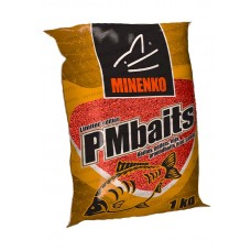 Прикормка MINENKO PMbaits Groundbaits 1кг strawberry