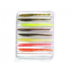Приманка Lucky John слаги Pro series wiggler worm 05.84/MIX1 9шт Приманка Lucky John слаги Pro series wiggler worm 05.84/MIX1 9шт