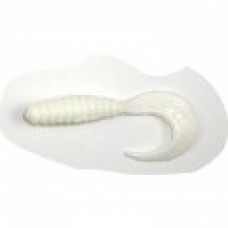 Приманка Manns твистер Hard nose curl tail grub 3" white 1/25 Приманка Manns твистер Hard nose curl tail grub 3" white 1/25